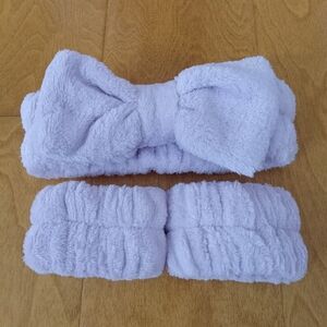 Soft Lavender Headband and Wristband Set